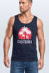 Herren Tank-Top California Palmen Santa Monica Beach Sommer Sonne Muskelshirt Muscle Shirt Neverless®preview