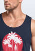 Herren Tank-Top California Palmen Santa Monica Beach Sommer Sonne Muskelshirt Muscle Shirt Neverless®preview