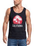 Herren Tank-Top California Palmen Santa Monica Beach Sommer Sonne Muskelshirt Muscle Shirt Neverless®preview