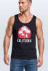 Herren Tank-Top California Palmen Santa Monica Beach Sommer Sonne Muskelshirt Muscle Shirt Neverless®preview