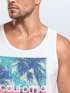 Herren Tank-Top California Palmen Sommer Foto Print Aufdruck Muskelshirt Neverless®preview
