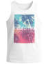 Herren Tank-Top California Palmen Sommer Foto Print Aufdruck Muskelshirt Neverless®preview