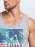 Herren Tank-Top California Palmen Sommer Foto Print Aufdruck Muskelshirt Neverless®preview