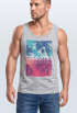 Herren Tank-Top California Palmen Sommer Foto Print Aufdruck Muskelshirt Neverless®preview