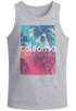 Herren Tank-Top California Palmen Sommer Foto Print Aufdruck Muskelshirt Neverless®preview