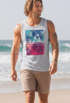 Herren Tank-Top California Palmen Sommer Foto Print Aufdruck Muskelshirt Neverless®preview