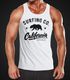 Herren Tank-Top California Republic Bear Bär Sommer Surfing Muskelshirt Muscle Shirt Neverless®preview