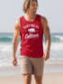 Herren Tank-Top California Republic Bear Bär Sommer Surfing Muskelshirt Muscle Shirt Neverless®preview