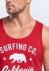 Herren Tank-Top California Republic Bear Bär Sommer Surfing Muskelshirt Muscle Shirt Neverless®preview