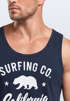 Herren Tank-Top California Republic Bear Bär Sommer Surfing Muskelshirt Muscle Shirt Neverless®preview