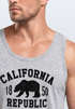 Herren Tank-Top California Republic Kalifornien Golden State Grizzly Bär Bear Logo Muskelshirt Muscle Shirt Neverless®preview