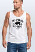 Herren Tank-Top California Republic Kalifornien Golden State Grizzly Bär Bear Logo Muskelshirt Muscle Shirt Neverless®preview