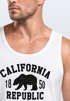 Herren Tank-Top California Republic Kalifornien Golden State Grizzly Bär Bear Logo Muskelshirt Muscle Shirt Neverless®preview