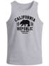 Herren Tank-Top California Republic Kalifornien Golden State Grizzly Bär Bear Logo Muskelshirt Muscle Shirt Neverless®preview