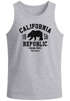 Herren Tank-Top California Republic Kalifornien Golden State Grizzly Bär Bear Logo Muskelshirt Muscle Shirt Neverless®preview