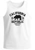 Herren Tank-Top California Republic Kalifornien Golden State Grizzly Bär Bear Logo Muskelshirt Muscle Shirt Neverless®preview
