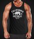 Herren Tank-Top California Republic Kalifornien Golden State Grizzly Bär Bear Logo Muskelshirt Muscle Shirt Neverless®preview