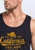 Herren Tank-Top California Skull Totenkopf Flügel Biker Motiv Muskelshirt Muscle Shirt Neverless®preview