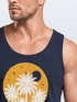 Herren Tank-Top California South Beach Grafikshirt mit Palmen Sommer Fashion Fashion Muskelshirt Baumwolle Neverless®preview