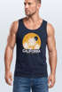 Herren Tank-Top California South Beach Grafikshirt mit Palmen Sommer Fashion Fashion Muskelshirt Baumwolle Neverless®preview