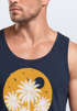 Herren Tank-Top California South Beach Grafikshirt mit Palmen Sommer Fashion Fashion Muskelshirt Baumwolle Neverless®preview