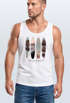 Herren Tank-Top California Surf Paradise Surfboards Grafik Foto Print Kalifornien USA Amerika Sommer Muskelshirt Neverless®preview