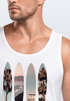 Herren Tank-Top California Surf Paradise Surfboards Grafik Foto Print Kalifornien USA Amerika Sommer Muskelshirt Neverless®preview