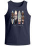 Herren Tank-Top California Surf Paradise Surfboards Grafik Foto Print Kalifornien USA Amerika Sommer Muskelshirt Neverless®preview