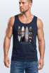 Herren Tank-Top California Surf Paradise Surfboards Grafik Foto Print Kalifornien USA Amerika Sommer Muskelshirt Neverless®preview