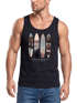Herren Tank-Top California Surf Paradise Surfboards Grafik Foto Print Kalifornien USA Amerika Sommer Muskelshirt Neverless®preview