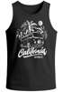 Herren Tank-Top California Surf Retro Bus Abenteuer Urlaub Palmen Neverless®preview