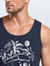 Herren Tank-Top California Surf Retro Bus Abenteuer Urlaub Palmen Neverless®preview