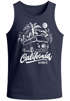 Herren Tank-Top California Surf Retro Bus Abenteuer Urlaub Palmen Neverless®preview