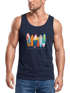 Herren Tank-Top California Surfboards Surfing Motiv Brustprint Aufdruck Sommer Fashion Muskelshirt Neverless®preview