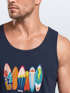 Herren Tank-Top California Surfboards Surfing Motiv Brustprint Aufdruck Sommer Fashion Muskelshirt Neverless®preview