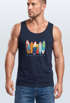 Herren Tank-Top California Surfboards Surfing Motiv Brustprint Aufdruck Sommer Fashion Muskelshirt Neverless®preview