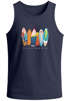 Herren Tank-Top California Surfboards Surfing Motiv Brustprint Aufdruck Sommer Fashion Muskelshirt Neverless®preview