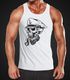 Herren Tank-Top Captain Skull Beard Kapitän Totenkopf Bard Sailor Schädel Muskelshirt Muscle Shirt Neverless®preview