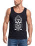 Herren Tank Top Captain Skull Beard Totenkopf Bart Kapitän Neverless®preview