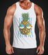 Herren Tank Top chilling Ananas Pinapple Sommer Beach Party Slim Fit Neverless®preview