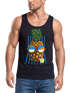 Herren Tank Top chilling Ananas Pinapple Sommer Beach Party Slim Fit Neverless®preview
