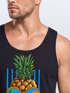 Herren Tank Top chilling Ananas Pinapple Sommer Beach Party Slim Fit Neverless®preview