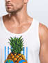 Herren Tank Top chilling Ananas Pinapple Sommer Beach Party Slim Fit Neverless®preview