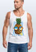 Herren Tank Top chilling Ananas Pinapple Sommer Beach Party Slim Fit Neverless®preview