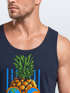 Herren Tank Top chilling Ananas Pinapple Sommer Beach Party Slim Fit Neverless®preview