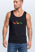 Herren Tank-Top Dinosaurier Aufdruck Polygon Tiere Geometric Print Fashion Streetstyle Muskelshirt Neverless®preview
