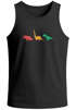 Herren Tank-Top Dinosaurier Aufdruck Polygon Tiere Geometric Print Fashion Streetstyle Muskelshirt Neverless®preview