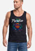 Herren Tank-Top DJ Ananas – Paradiso Print – Buntes EDM Sommer Shirt – Electronic Music Festival Design für Club, Urlaub & Streetwear Muskelshirt Neverless®preview