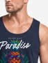 Herren Tank-Top DJ Ananas – Paradiso Print – Buntes EDM Sommer Shirt – Electronic Music Festival Design für Club, Urlaub & Streetwear Muskelshirt Neverless®preview