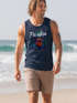 Herren Tank-Top DJ Ananas – Paradiso Print – Buntes EDM Sommer Shirt – Electronic Music Festival Design für Club, Urlaub & Streetwear Muskelshirt Neverless®preview